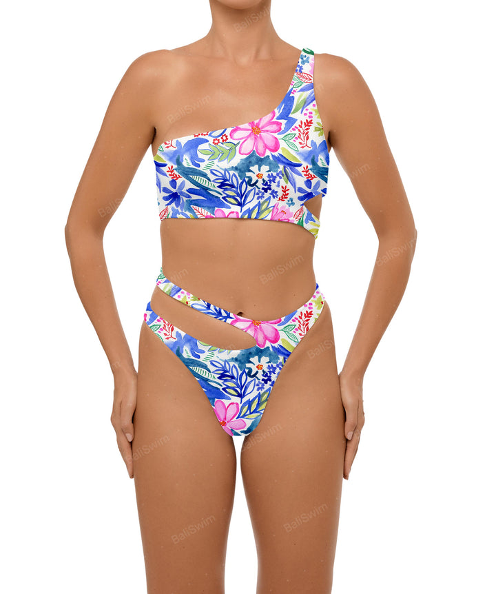 BSWS-B110 Asymmetrical Cutout Bikini Bottom