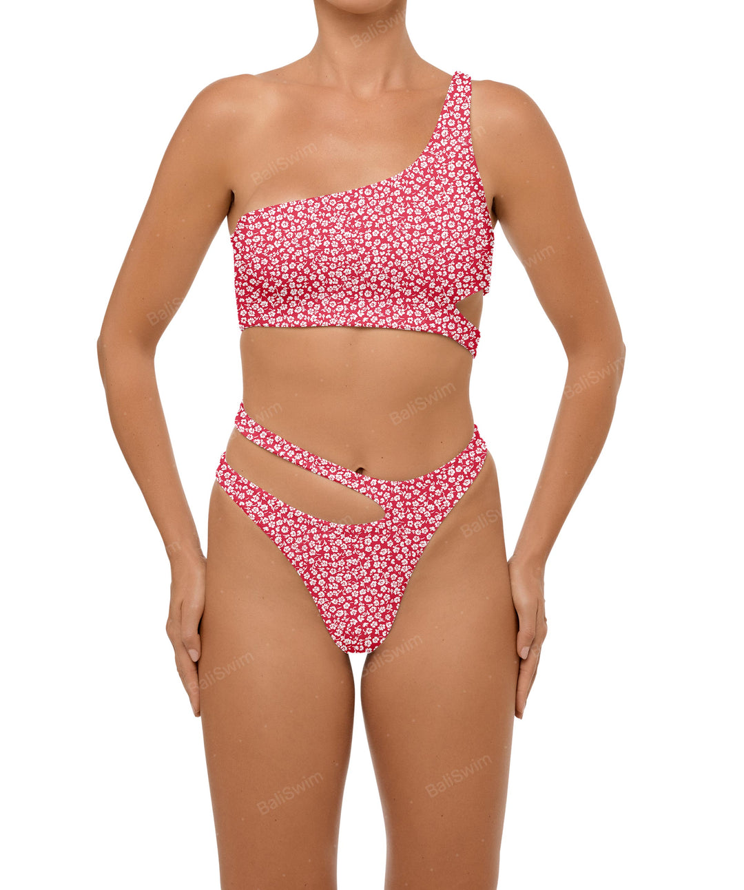 BSWS-T110 Asymmetric Cutout Bikini Top