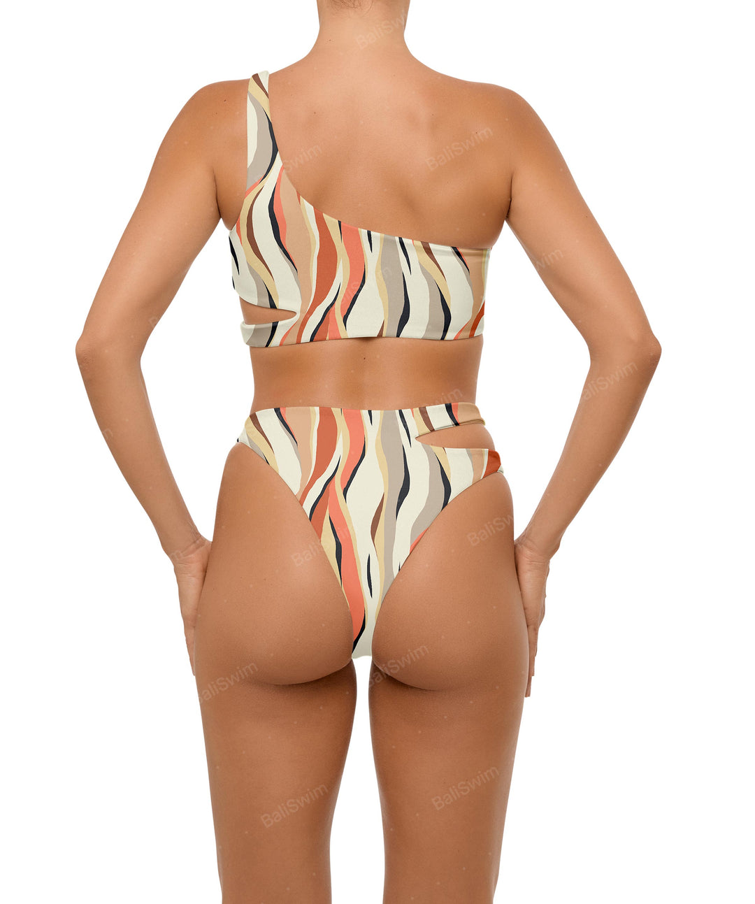 BSWS-T110 Asymmetric Cutout Bikini Top