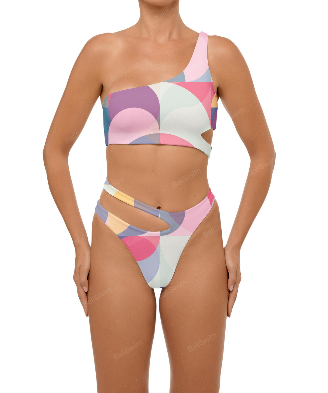 BSWS-T110 Asymmetric Cutout Bikini Top