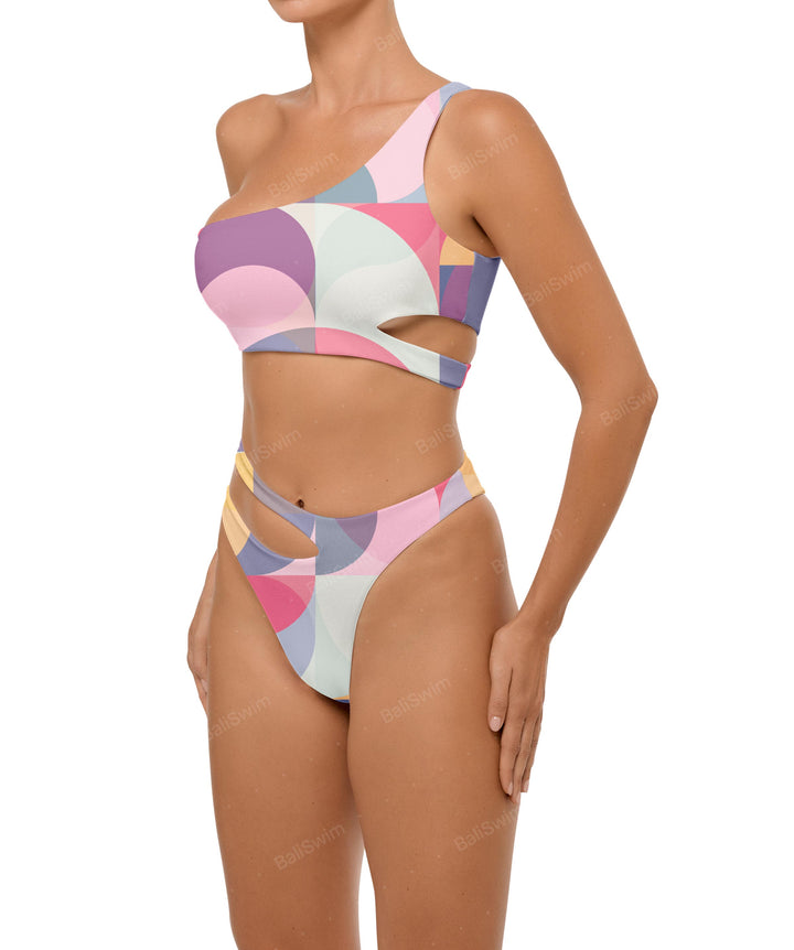 BSWS-T110 Asymmetric Cutout Bikini Top