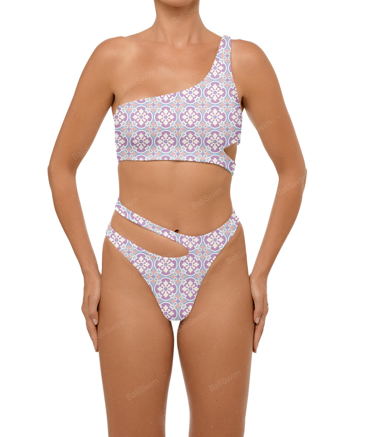 BSWS-B110 Asymmetrical Cutout Bikini Bottom
