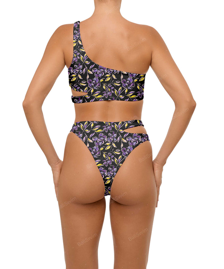 BSWS-B110 Asymmetrical Cutout Bikini Bottom