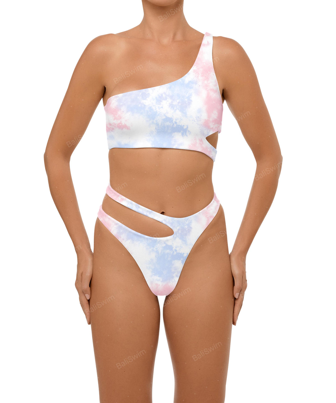 BSWS-B110 Asymmetrical Cutout Bikini Bottom