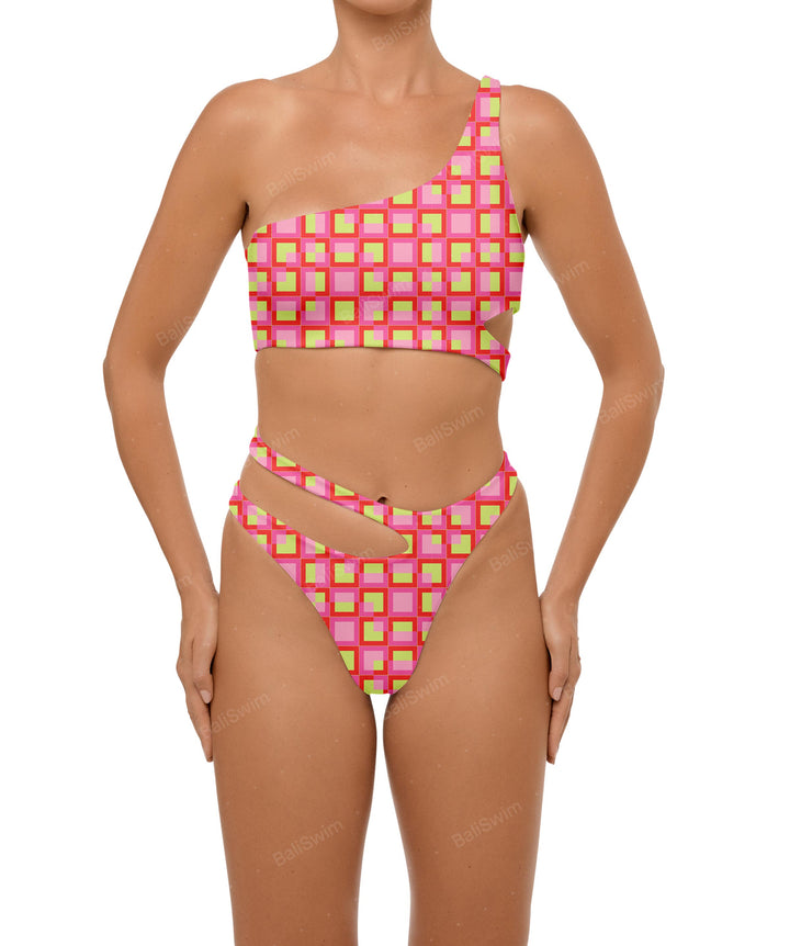 BSWS-T110 Asymmetric Cutout Bikini Top