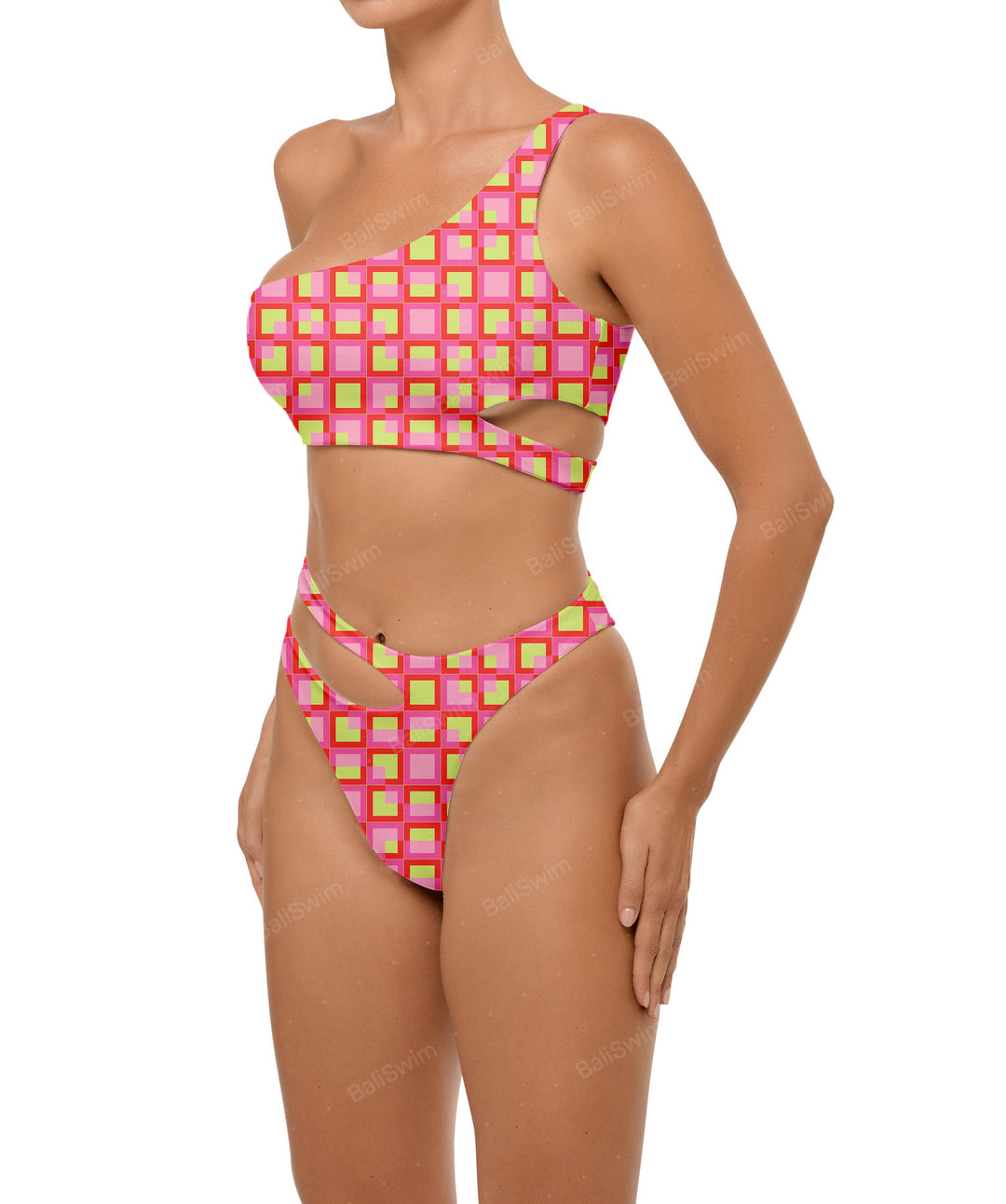 BSWS-T110 Asymmetric Cutout Bikini Top
