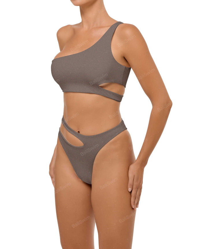 BSWS-B110 Asymmetrical Cutout Bikini Bottom