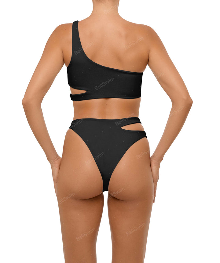 BSWS-B110 Asymmetrical Cutout Bikini Bottom