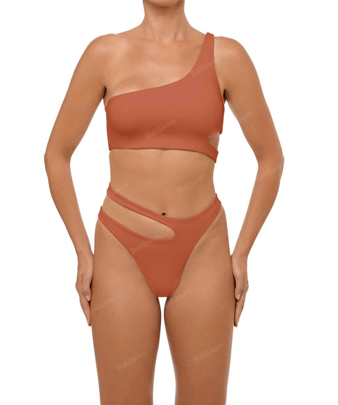 BSWS-T110 Asymmetric Cutout Bikini Top