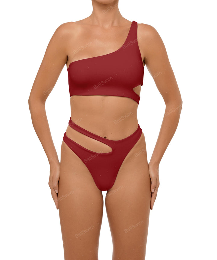 BSWS-T110 Asymmetric Cutout Bikini Top