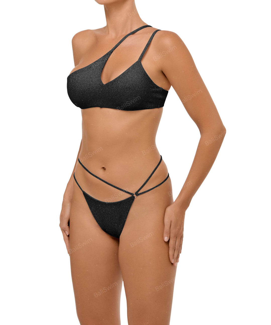 BSWS-B111 Asymmetrical Straps Bikini Bottom