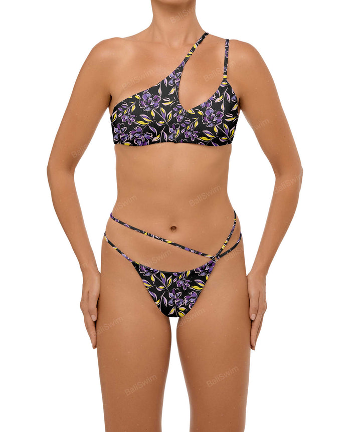 BSWS-T111 Asymmetric Double Straps Bikini Top
