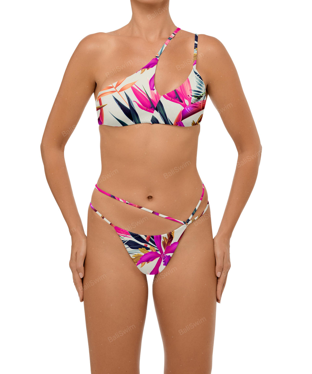 BSWS-B111 Asymmetrical Straps Bikini Bottom