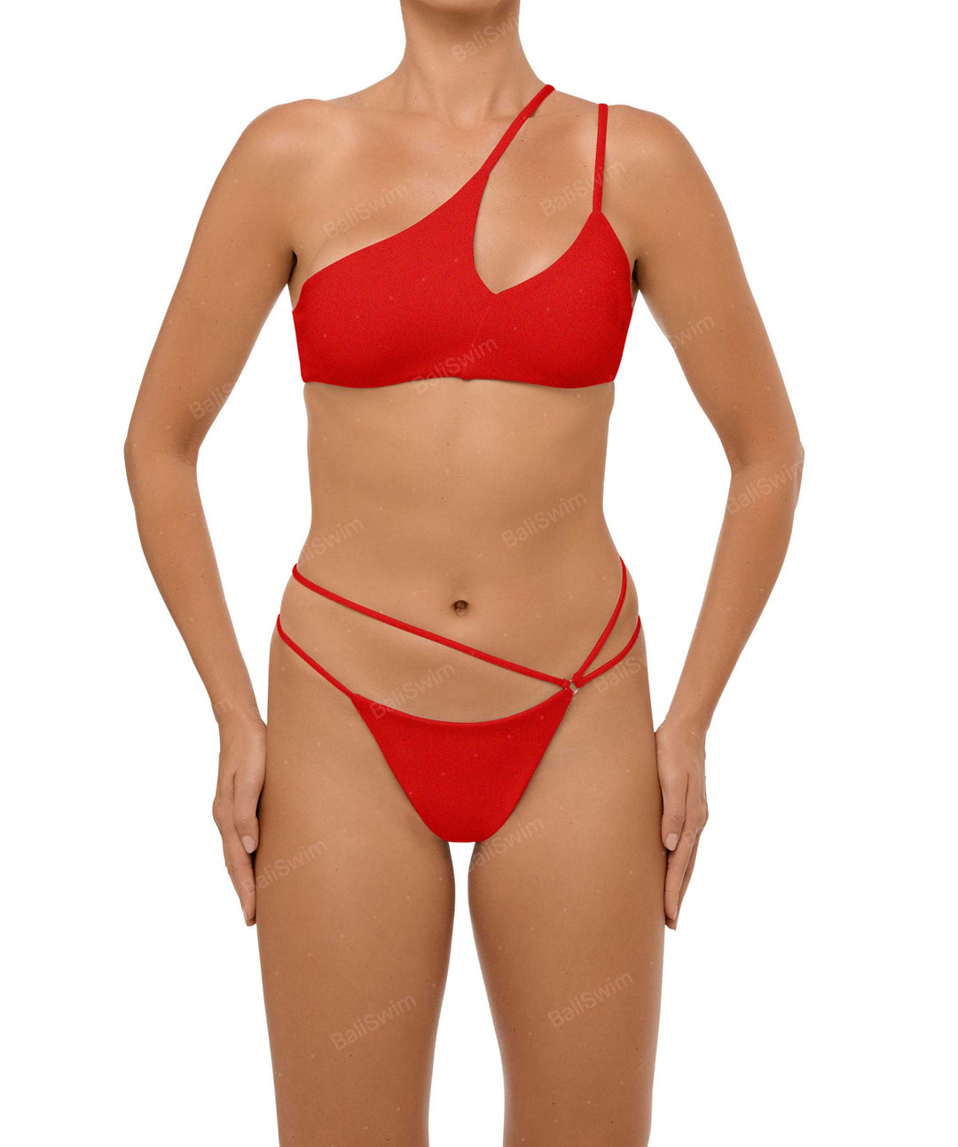 BSWS-B111 Asymmetrical Straps Bikini Bottom