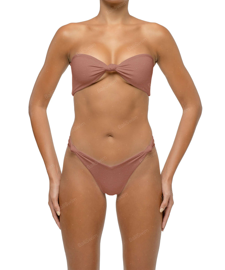 BSWS-T114 Knotted Bandeau Bikini Top