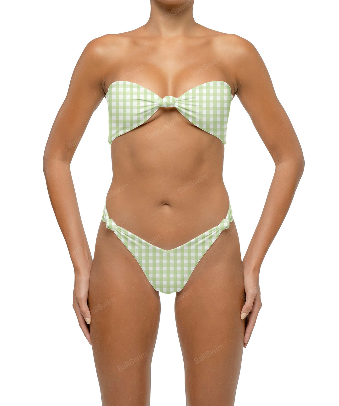 BSWS-T114 Knotted Bandeau Bikini Top