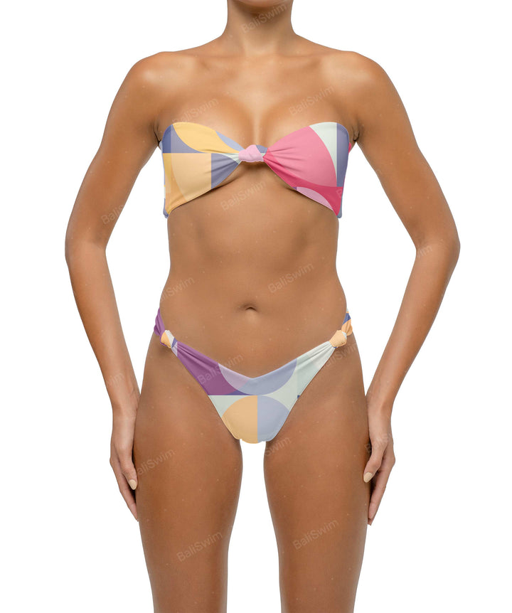BSWS-T114 Knotted Bandeau Bikini Top