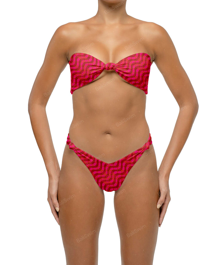 BSWS-T114 Knotted Bandeau Bikini Top