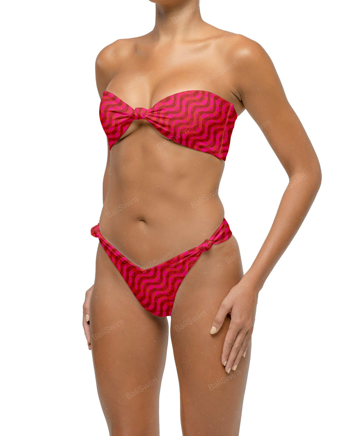 BSWS-T114 Knotted Bandeau Bikini Top