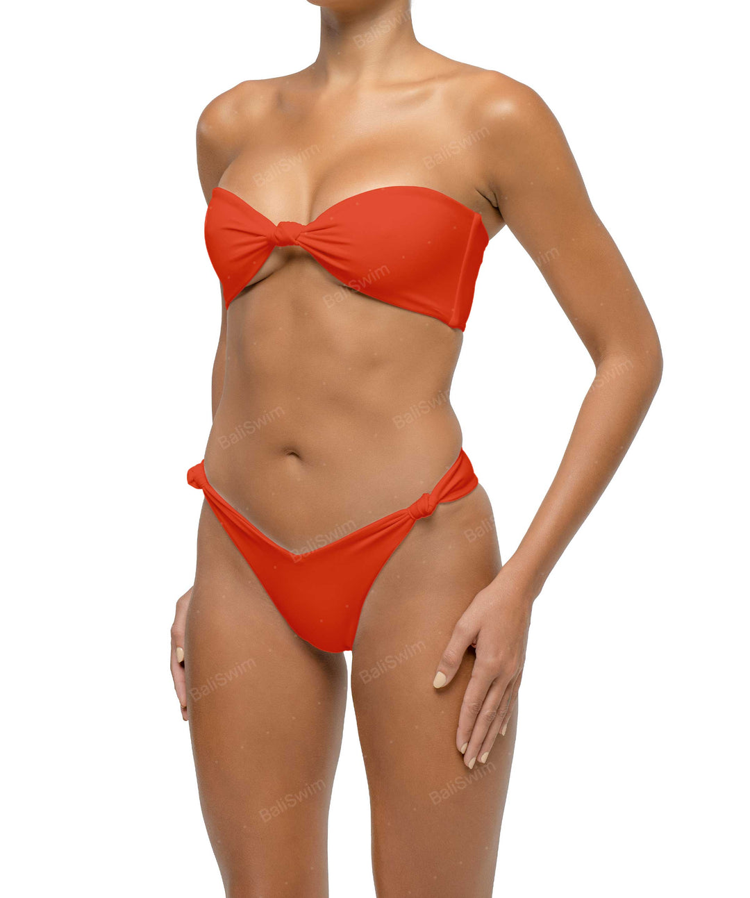 BSWS-T114 Knotted Bandeau Bikini Top