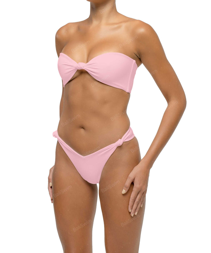 BSWS-T114 Knotted Bandeau Bikini Top
