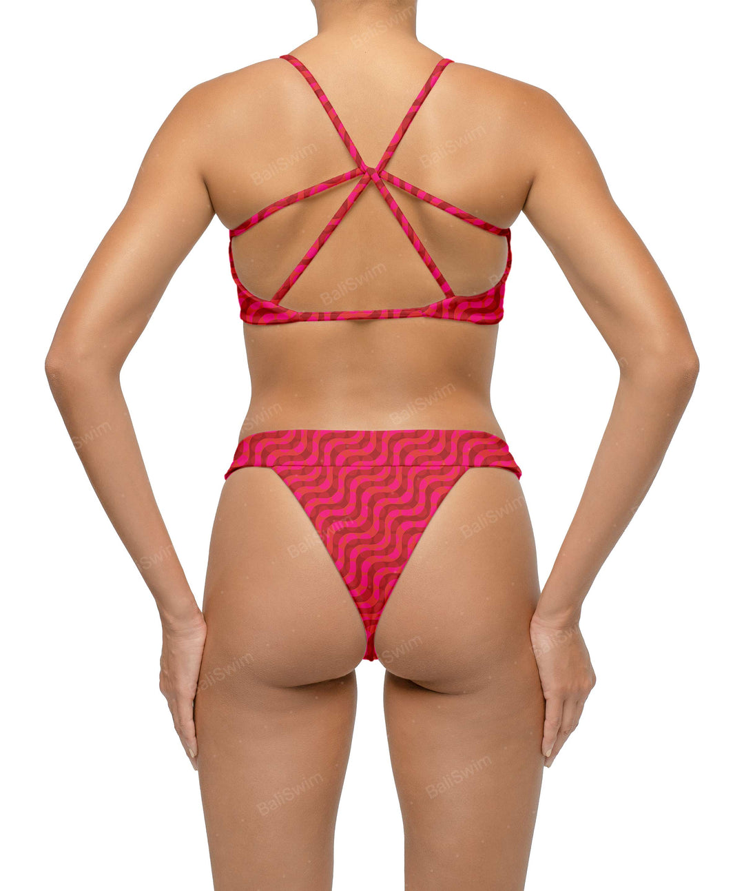 BSWS-T115 Strappy Back Bikini Top