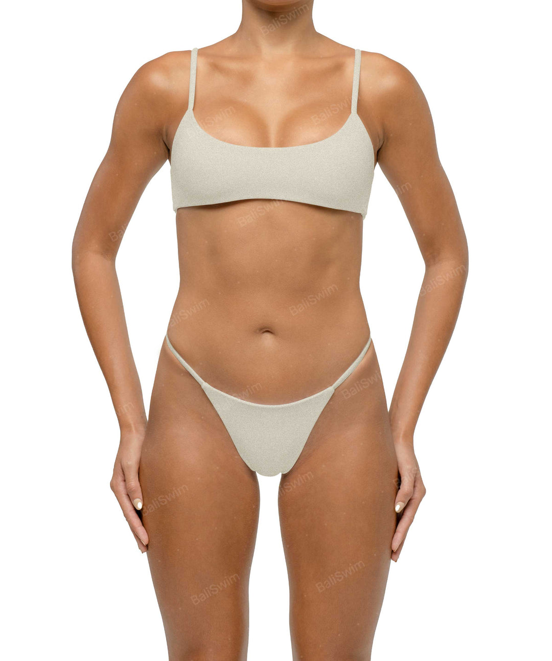 BSWS-T116 Curved Neckline Bikini Top