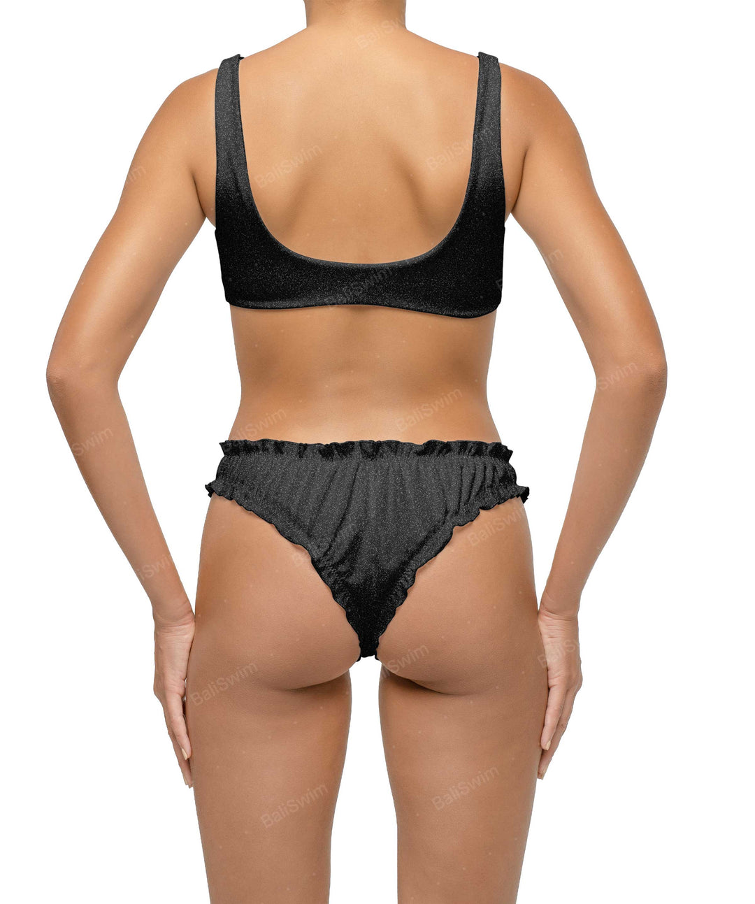 BSWS-B118 Lettuce Hems Bikini Bottom