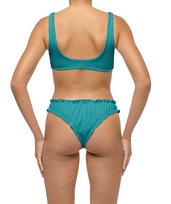 BSWS-B118 Lettuce Hems Bikini Bottom