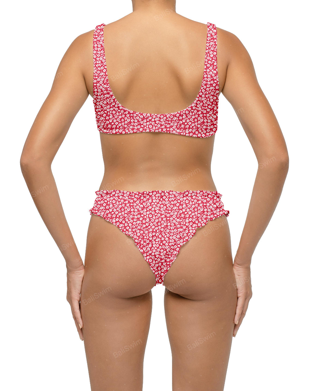 BSWS-B118 Lettuce Hems Bikini Bottom
