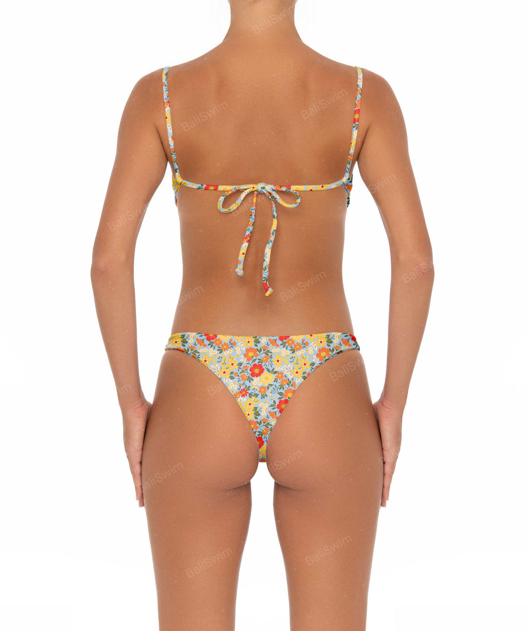 BSWS-B12 Corsage Mid Rise Bikini Bottom