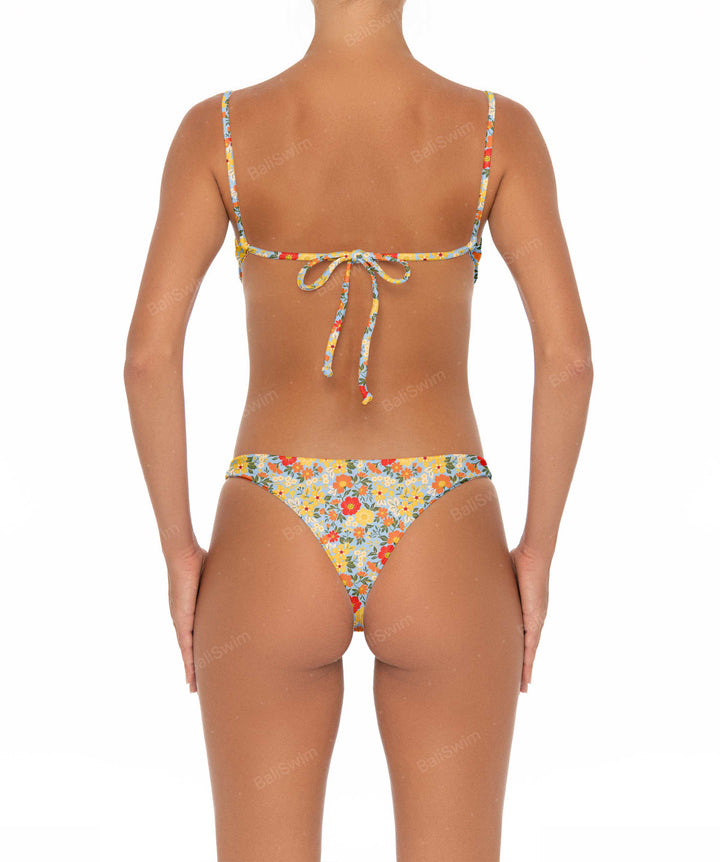 BSWS-B12 Corsage Mid Rise Bikini Bottom