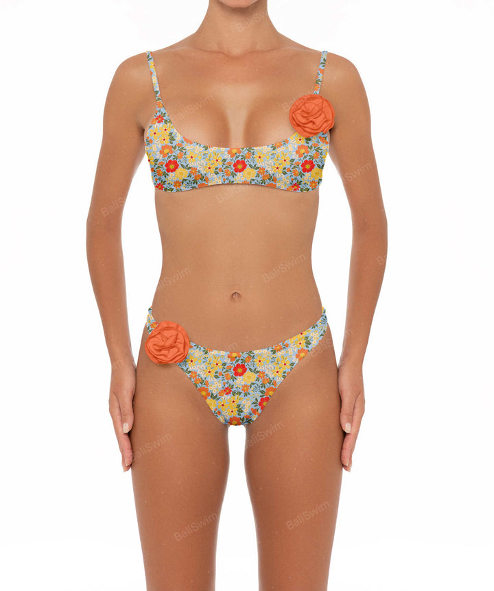 BSWS-T12 Corsage Camisole Bikini Top