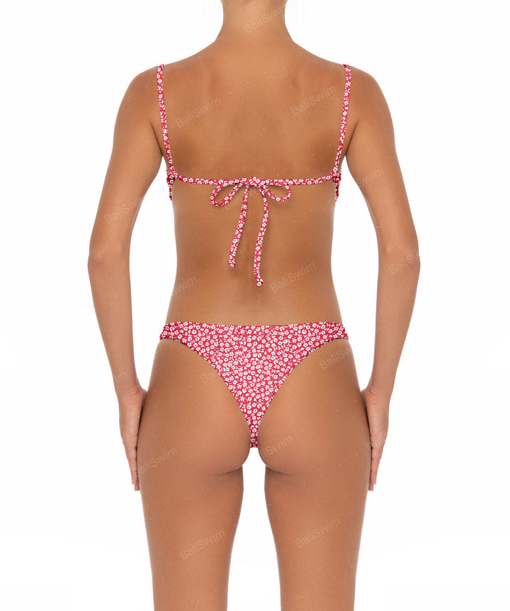 BSWS-B12 Corsage Mid Rise Bikini Bottom