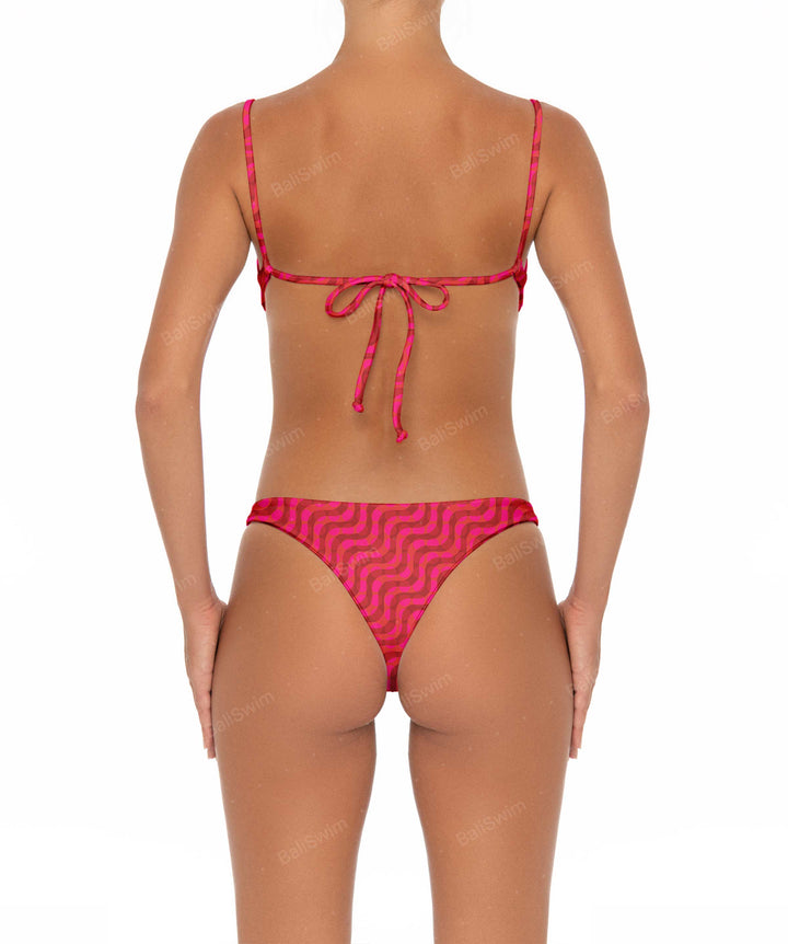 BSWS-B12 Corsage Mid Rise Bikini Bottom