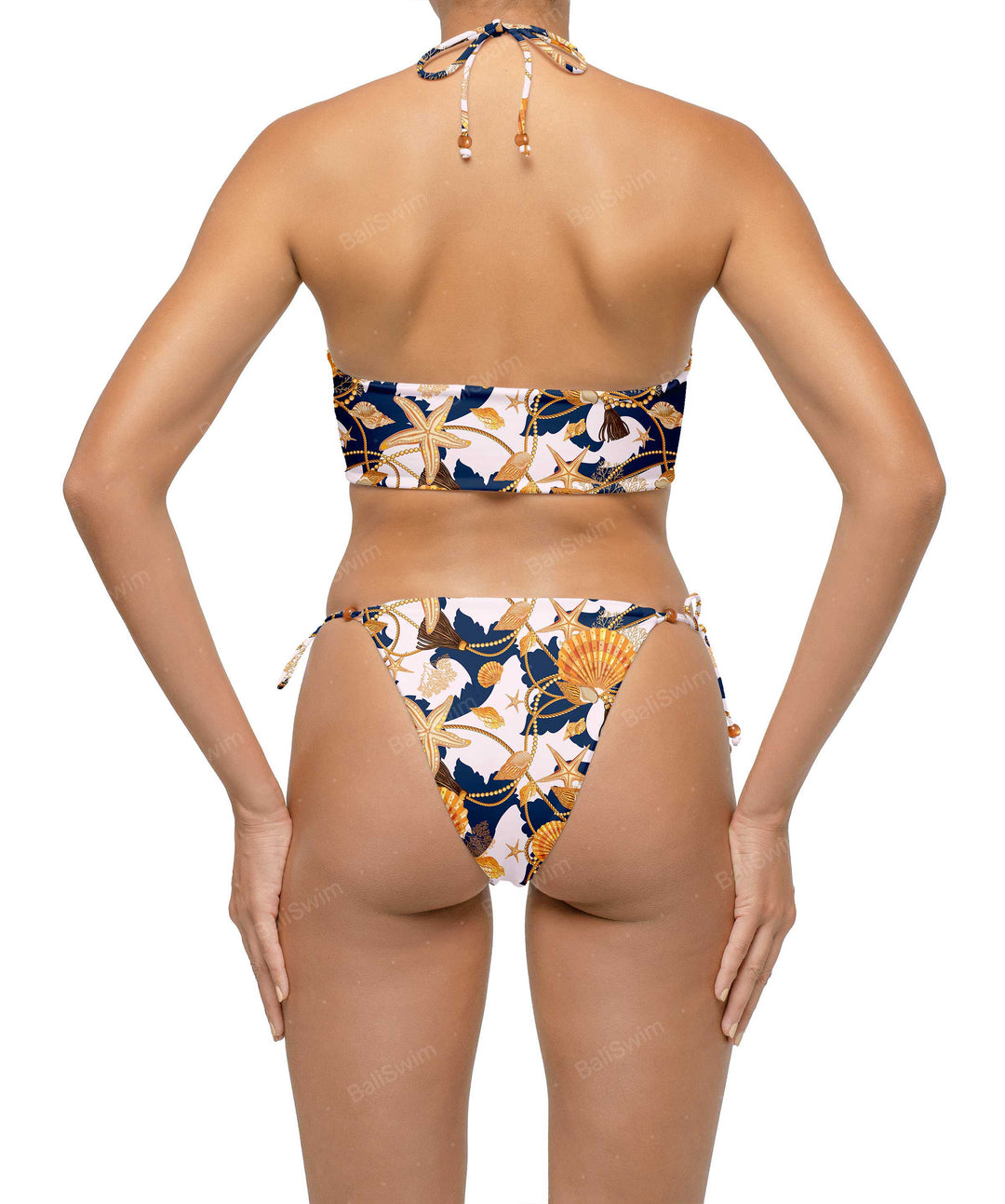 BSWS-B121 Beaded Strappy Bikini Bottom