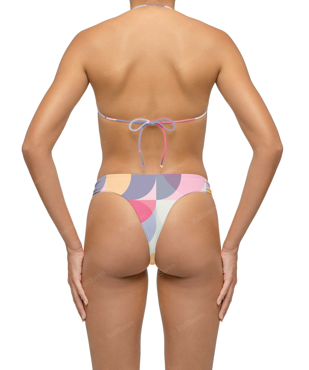 BSWS-T122 Wave Ring Halter Bikini Top