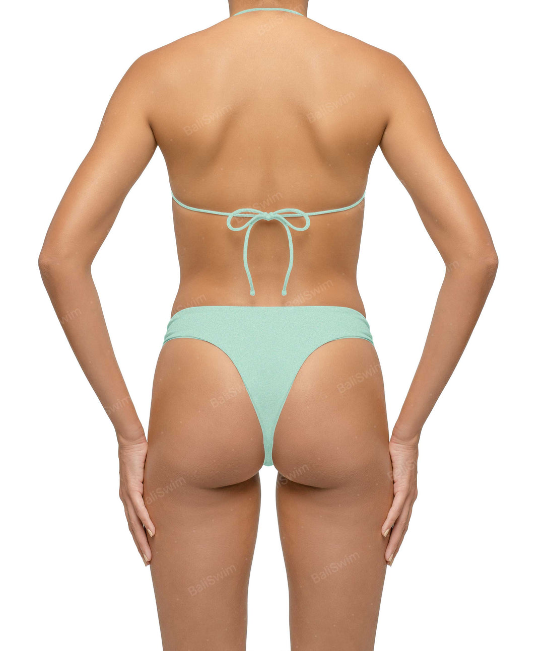 BSWS-T122 Wave Ring Halter Bikini Top