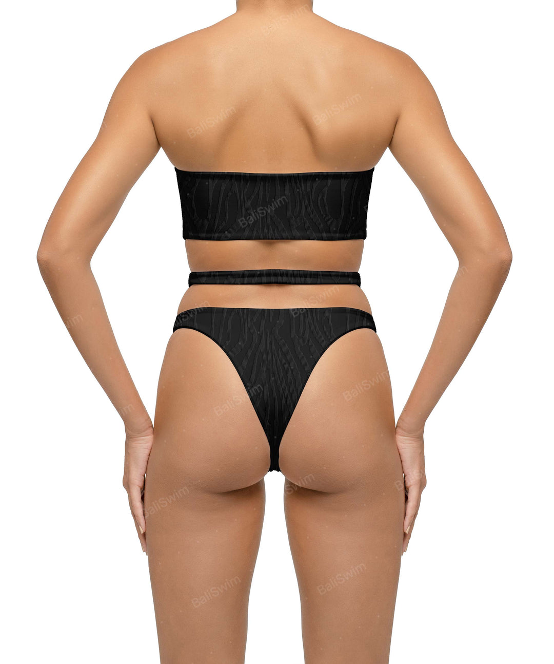 BSWS-B123 High Waisted Cut-out Bikini Bottom