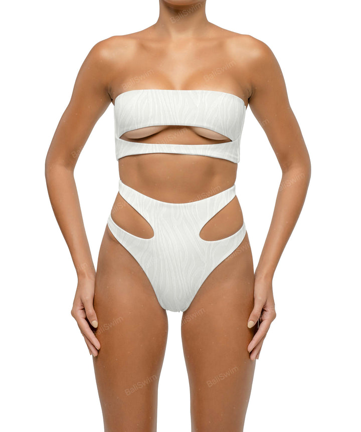 BSWS-B123 High Waisted Cut-out Bikini Bottom