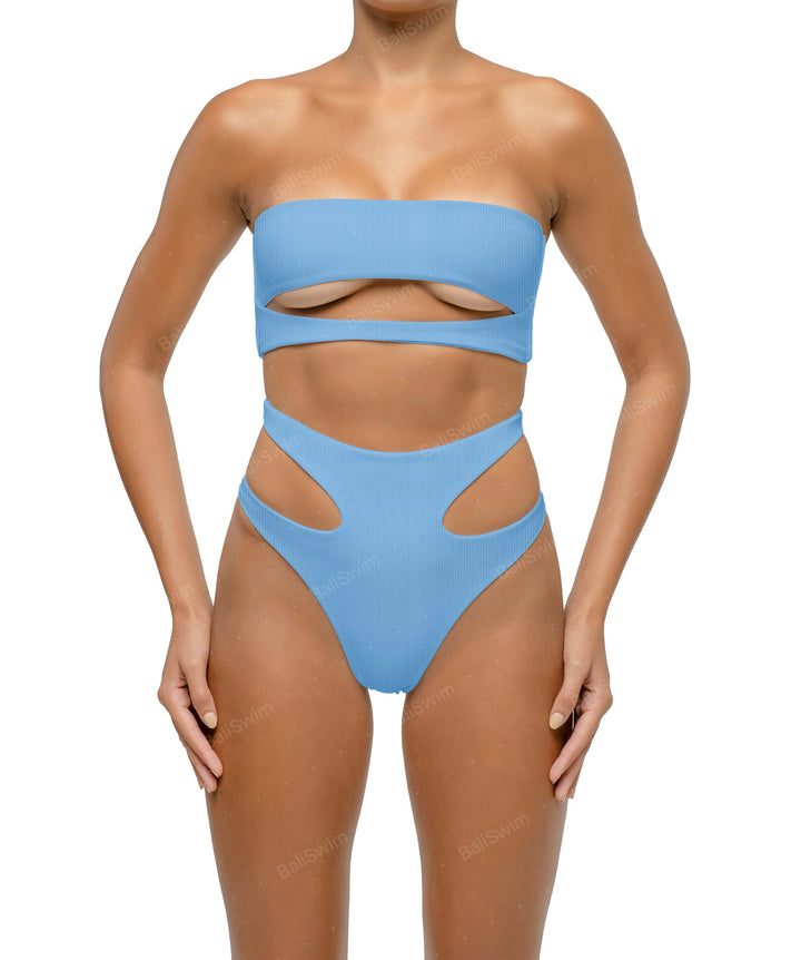 BSWS-B123 High Waisted Cut-out Bikini Bottom