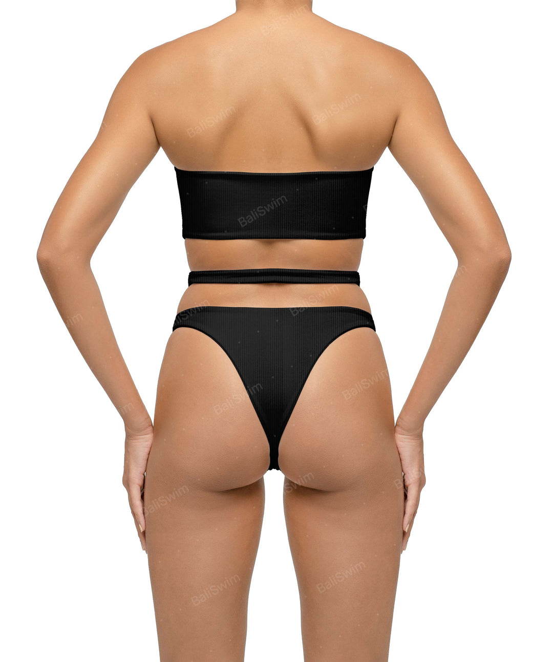 BSWS-T123 Bandeau Cut-out Bikini Top