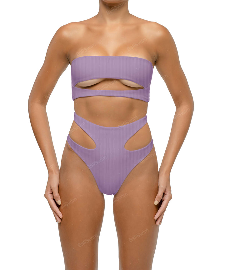 BSWS-B123 High Waisted Cut-out Bikini Bottom