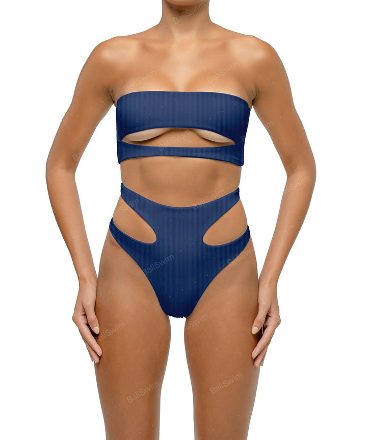 BSWS-B123 High Waisted Cut-out Bikini Bottom