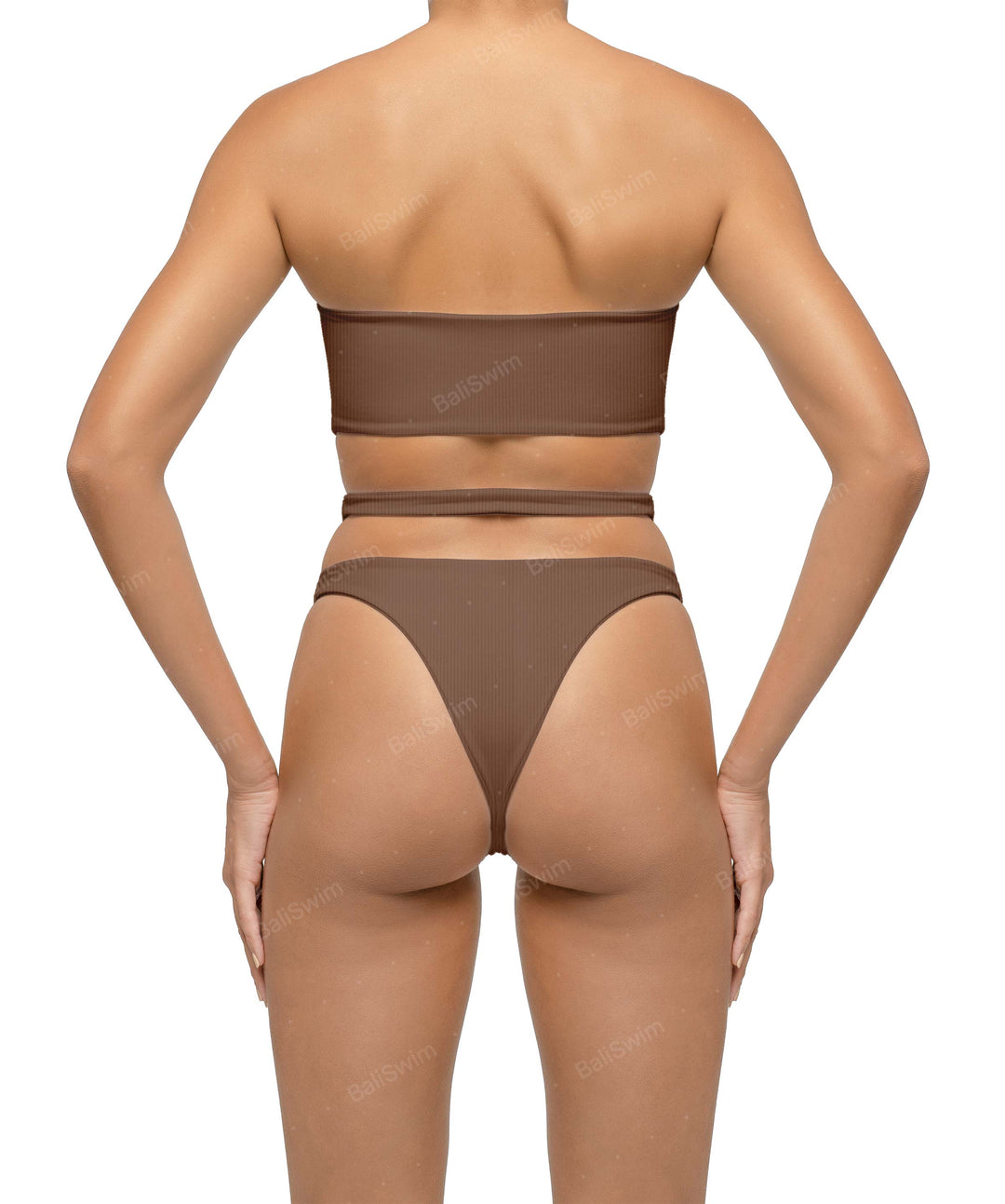 BSWS-T123 Bandeau Cut-out Bikini Top