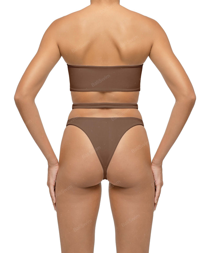 BSWS-T123 Bandeau Cut-out Bikini Top