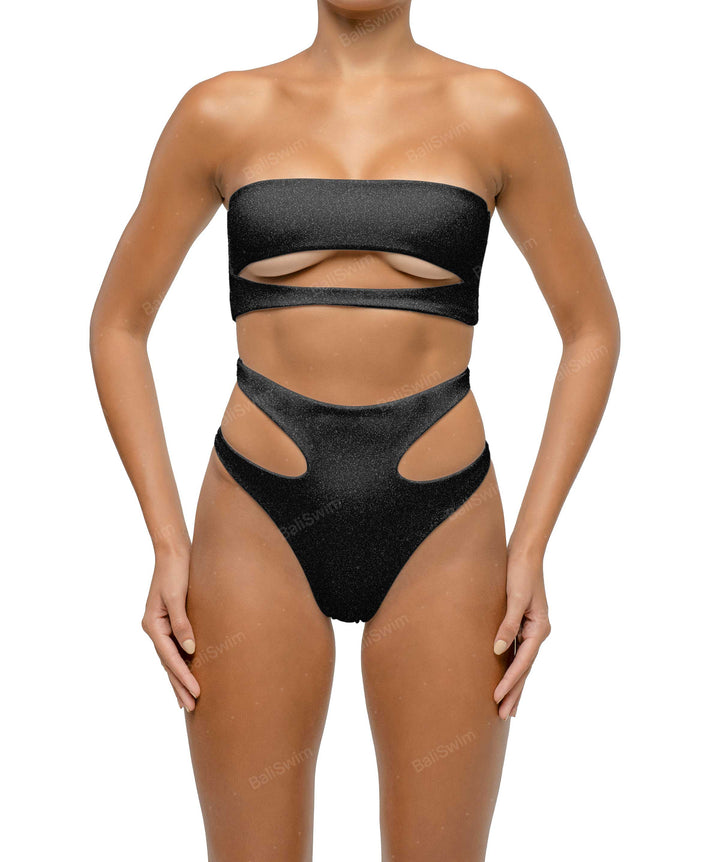 BSWS-B123 High Waisted Cut-out Bikini Bottom