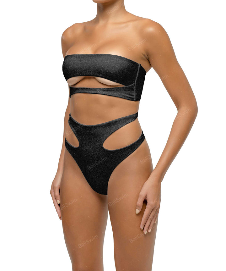 BSWS-B123 High Waisted Cut-out Bikini Bottom