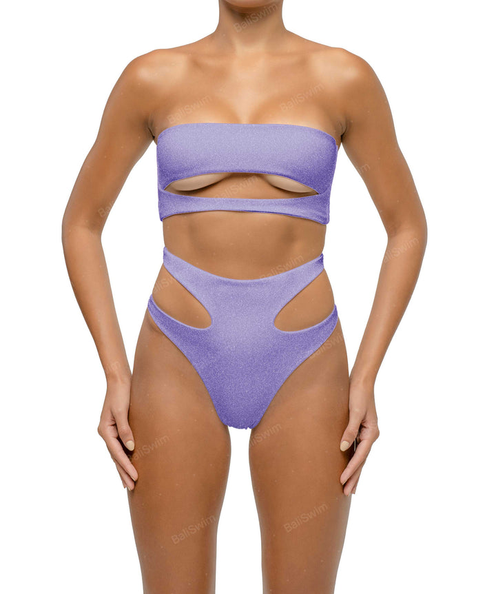 BSWS-T123 Bandeau Cut-out Bikini Top