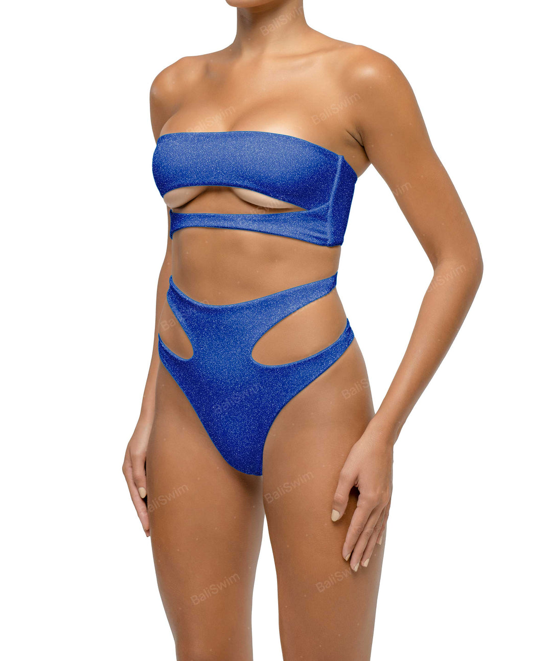 BSWS-B123 High Waisted Cut-out Bikini Bottom